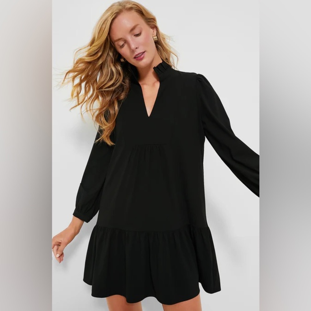 Tuckernuck Palmerston Black Crepe Dress XXL